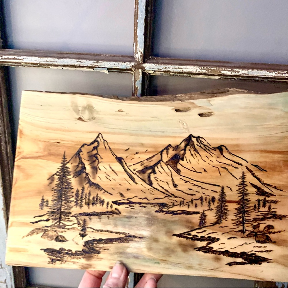 SOLD -Hand Wood Burned Art